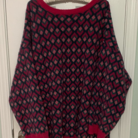Terra & Sky Red and Black Patterned Sweater - Picture 7 of 10